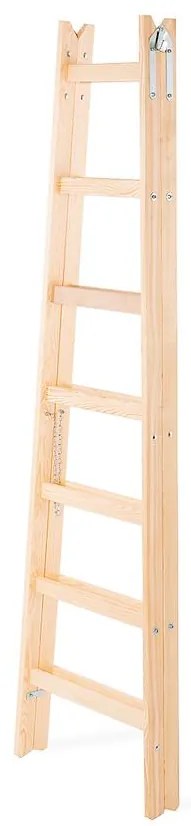 Drevený rebrík dvojstranný 7-stupňový 150 kg