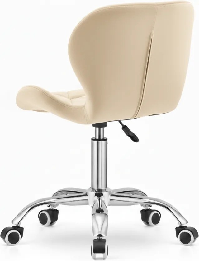Krémové kancelárske kreslo AVOLA VELVET
