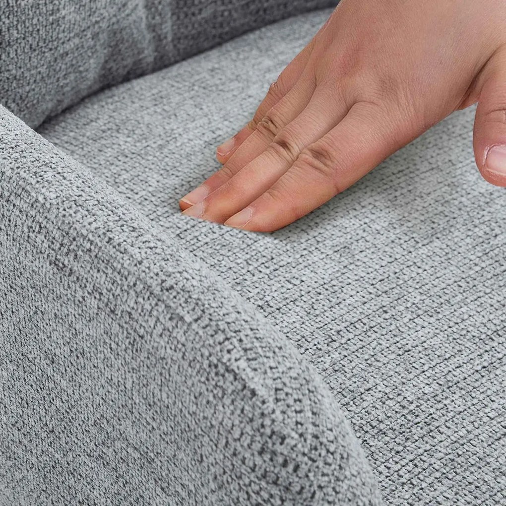 Jedálenská stolička Pickett - látka - šedá