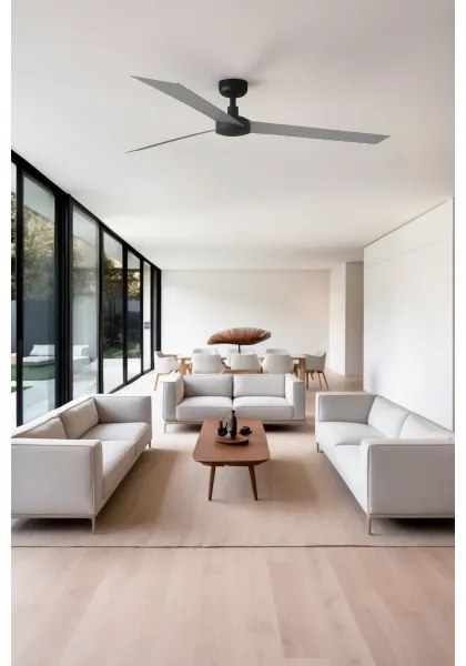 FARO 34287 - Stropný ventilátor CRUISER XL čierna pr. 160 cm + diaľkové ovládanie