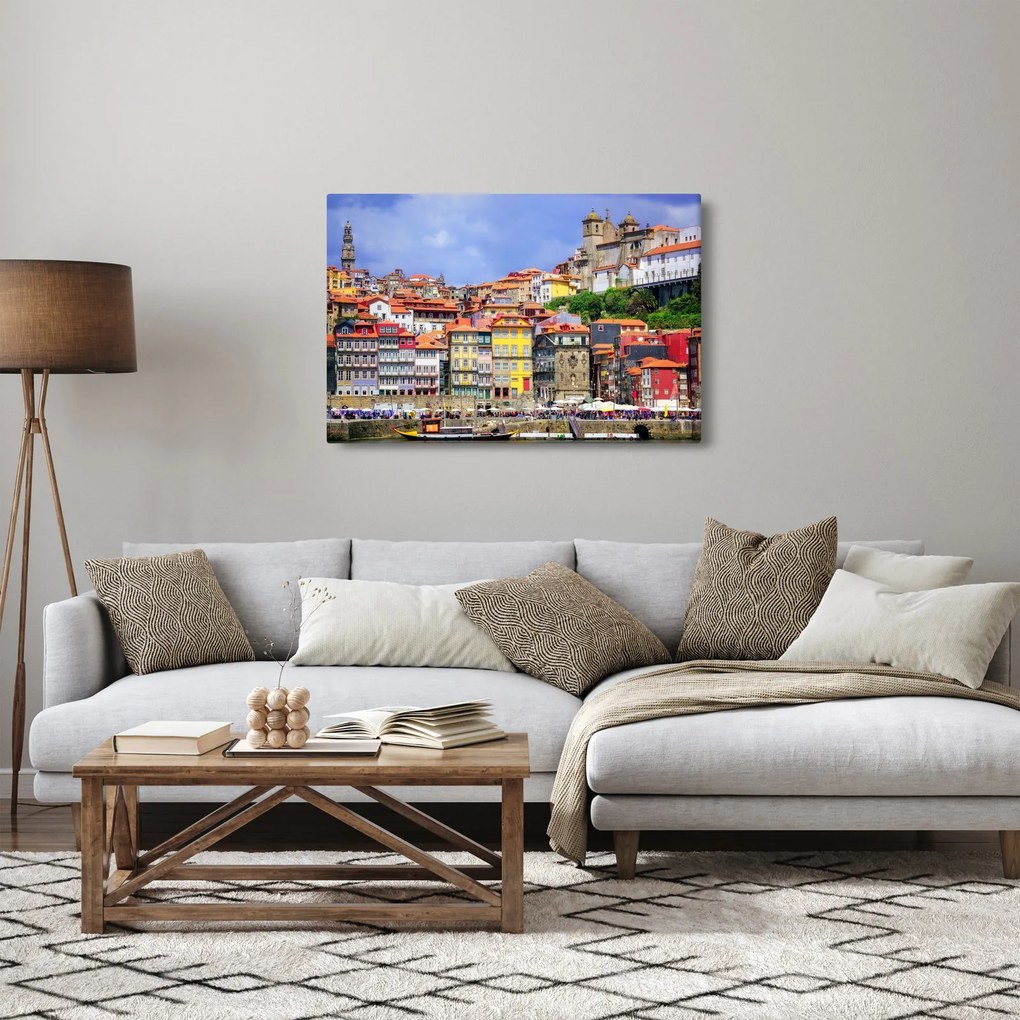 Obraz - Ribeira, Portugalsko (90x60 cm)