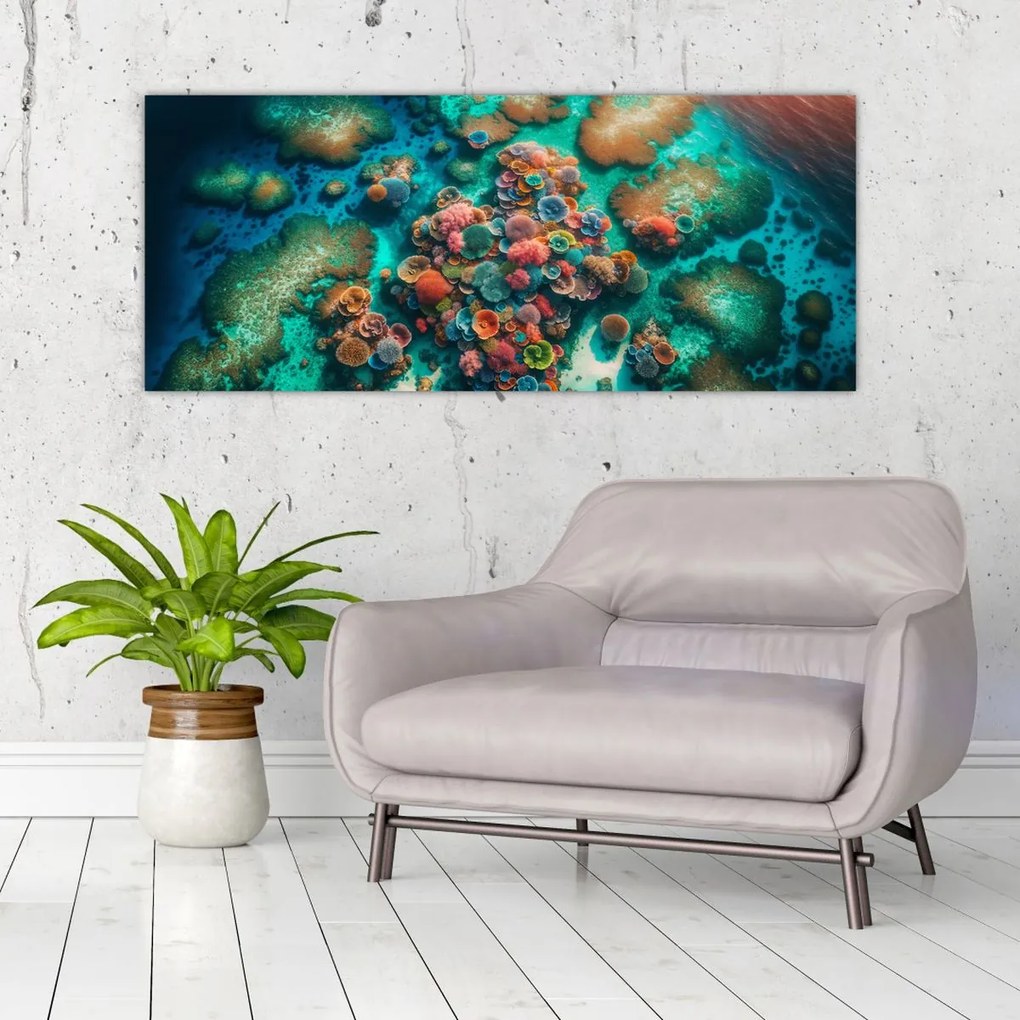 Obraz - Pohľad na more (120x50 cm)