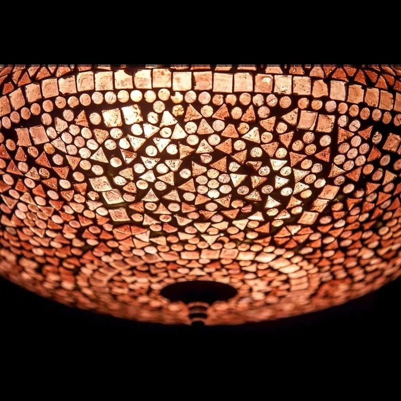 Orientálna lampa stropnica mozaika Melon SUNDOWN Ø38