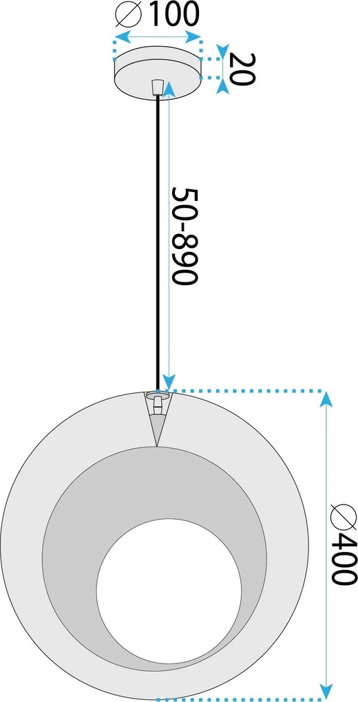 Toolight Toolight, stropné svietidlo 1xE27, APP1788-1CP, hnedá-čierna, OSW-04059