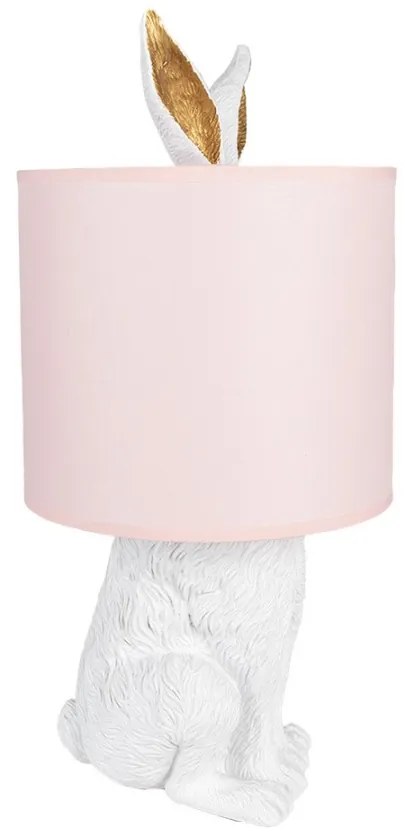 Pink stolná deko lampa ZAJAC Ø20*43