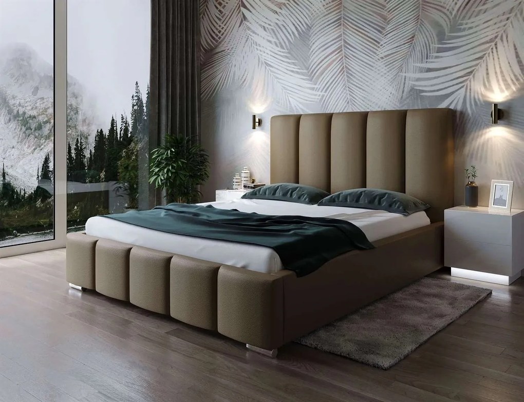 ČALÚNENÁ MANŽELSKÁ POSTEĽ MAREK 160X200 MADRYT 924