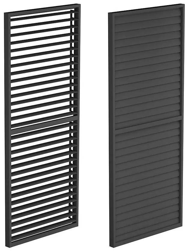 Hliníkový lamelový posuvný panel R Luxe 1,23x2,18 m