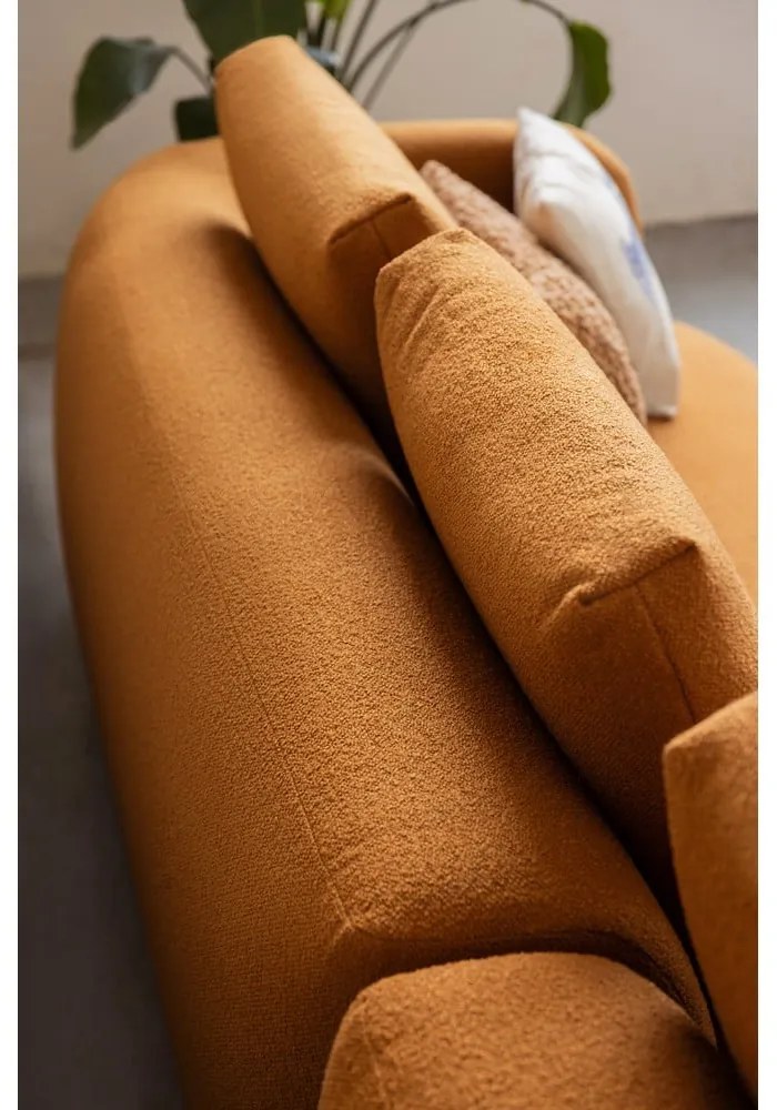 Sivohnedá rohová pohovka z textílie buklé (pravý roh) Imola – Bonami Selection