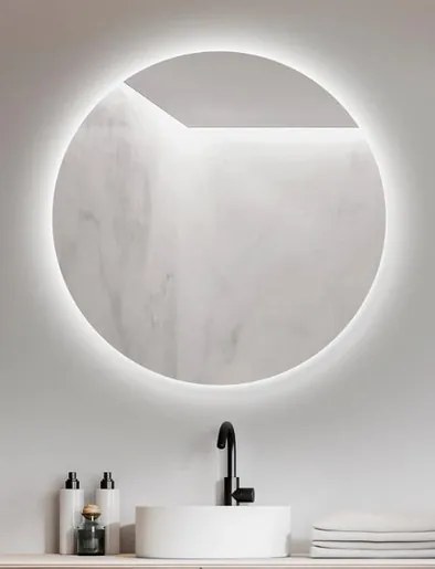 zrkadlo Ambiente guľaté 80LED,hladké