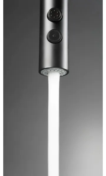 Deante BQO_N72M - Drezová batéria s vyťahovacou sprškou OLFATO čierna