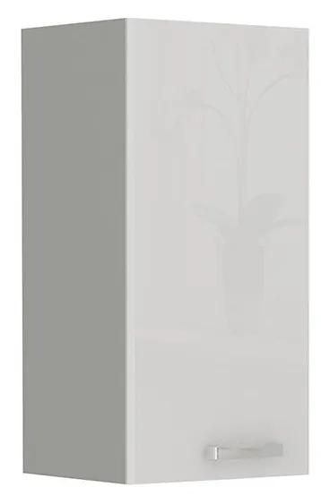 Horná skrinka Multiline 30 G-72 F, Farby: šedý / šedý lesk