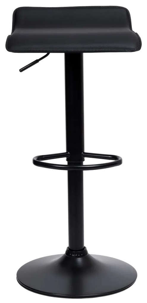 Barová stolička PORTI čierna eko koža čierna