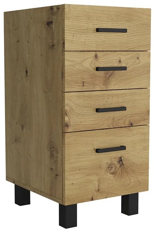 Kuchynská skrinka Lucjan 40D 4S artisan