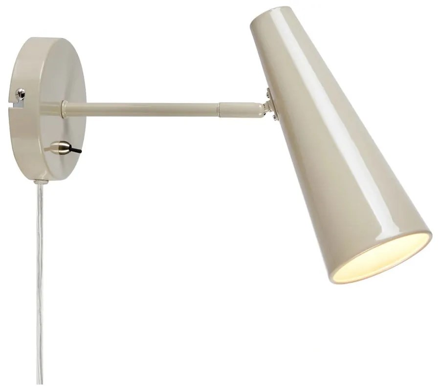 Sivobéžové nástenné svietidlo do zásuvky Peak – Markslöjd