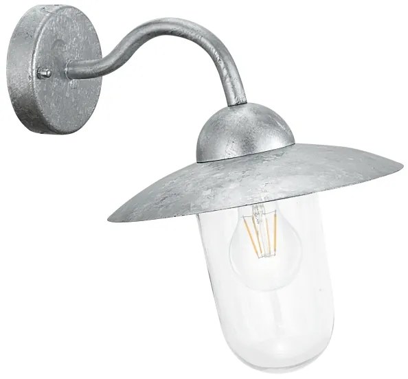 EGLO 88489 - vonkajšie nástenné svietidlo MILTON galvanizovaná oceľ