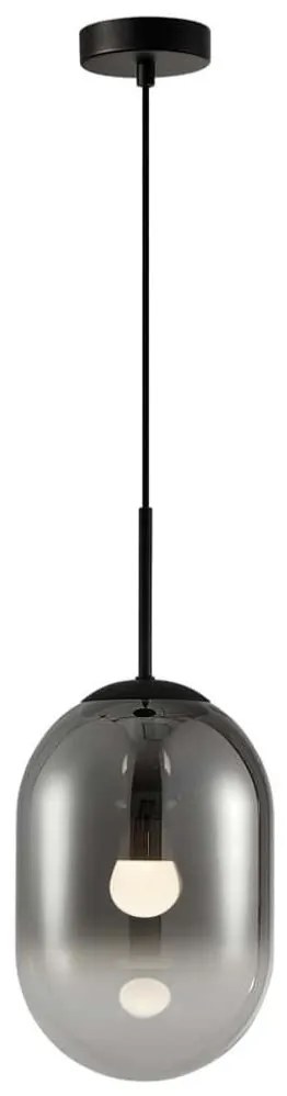 Luster na lanku ALIAS 1xE14/40W/230V pr. 24 cm čierna/šedá