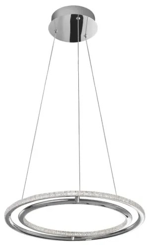 LED luster Livorno 45 Chrome
