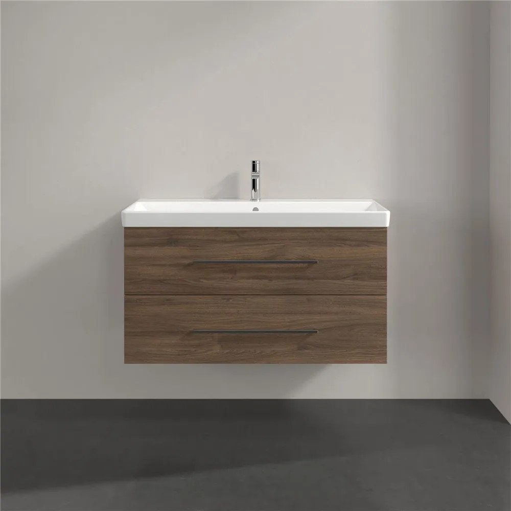 VILLEROY &amp; BOCH Avento závesná skrinka pod umývadlo, 2 zásuvky, 980 x 452 x 514 mm, Arizona Oak, A89200VH