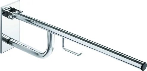 Bemeta Design HELP: Madlo, 760 mm, s držiakom TP, sklopné, s krytkou, nerez, lesk - 301607771