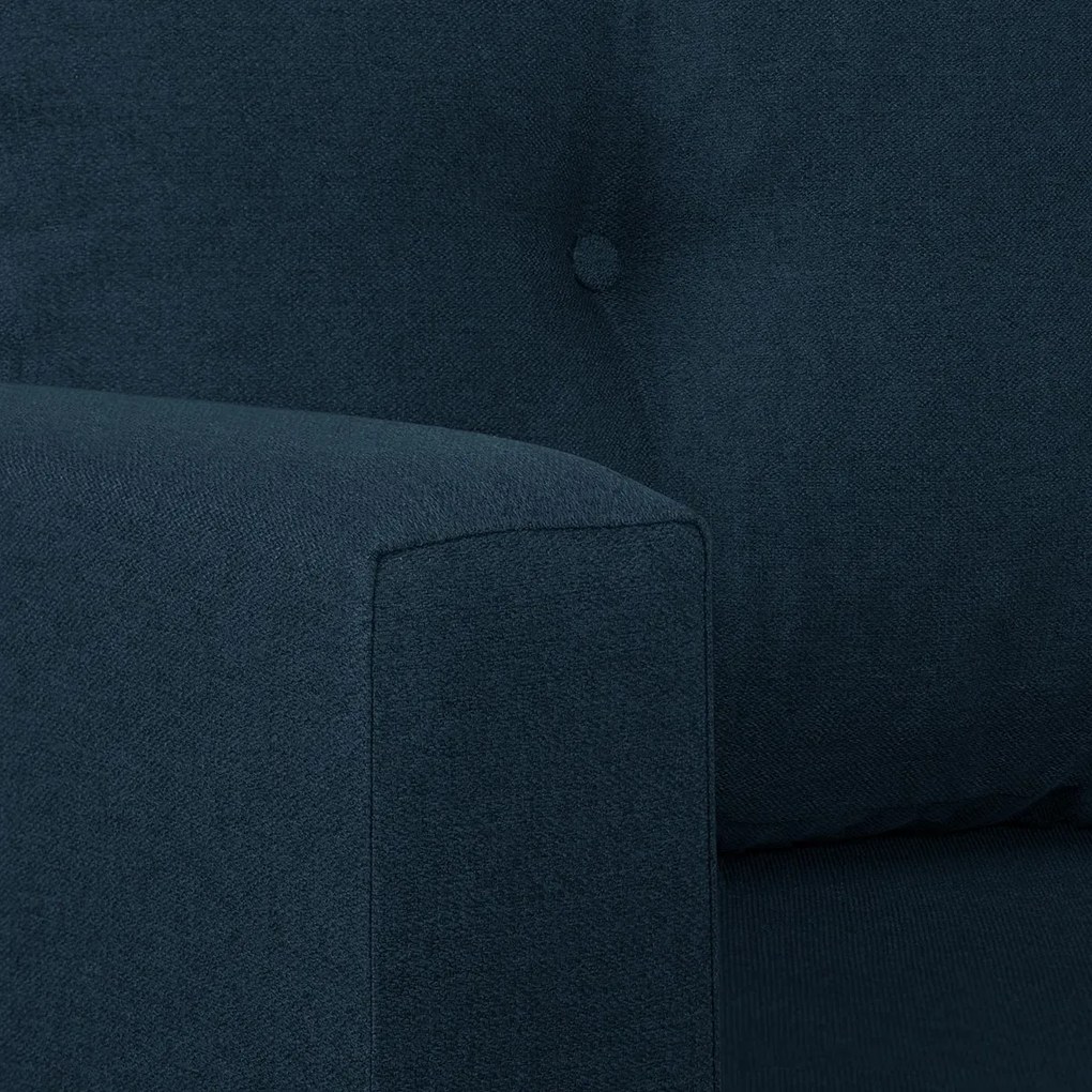 Rozkládací rohová sedací souprava DORIS Tmavomodrá