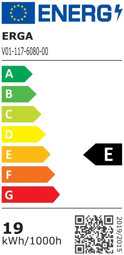 Erga Mia, LED zrkadlo 60x80cm, 2185 lm, 6500K, predné/zadné osvetlenie, ERG-V01-117-6080-00