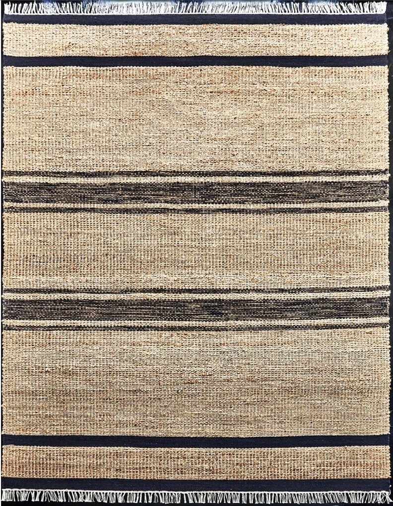 Ručne viazaný kusový koberec Agra Bridge HL 76 Natural Black, 80x150, béžová, chodba / predsieň, Diamond Carpets India