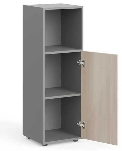 Stredná skriňa Manager 39,9 x 42,2 x 119,5 cm, pravá, agát svetlý / sivá