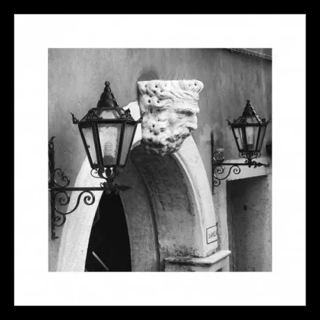 B&amp;W rámovaný obraz 40x40