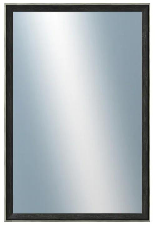 DANTIK - Zrkadlo v rámu, rozmer s rámom 40x60 cm z lišty Inclinata colori čierna (3132)