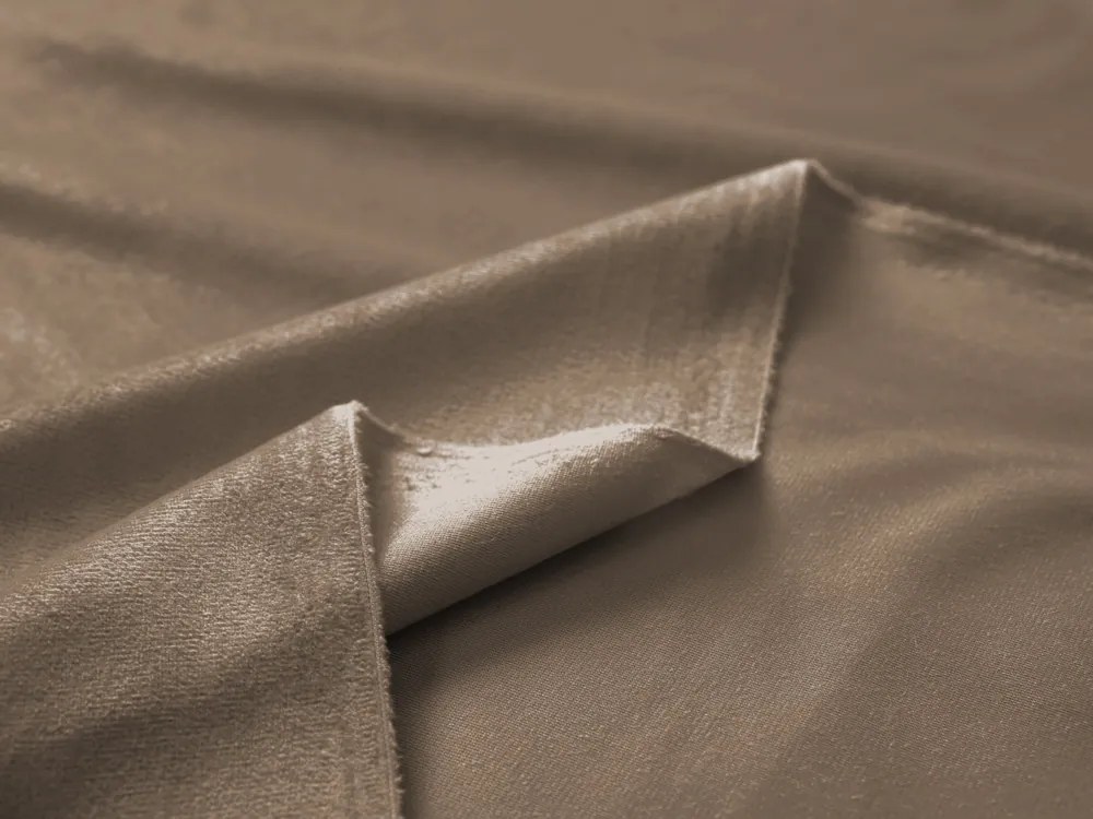 Biante Zamatový záves Velvet Prémium SVP-034 Kávovo hnedý - šírka 135 cm 135x140 cm
