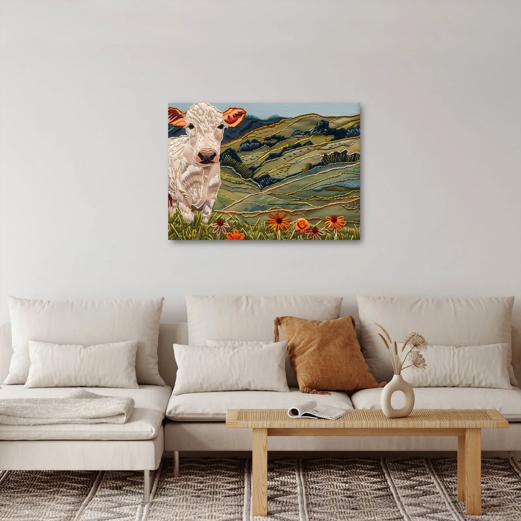 Obraz - Imitácia pleteného motívu (70x50 cm)