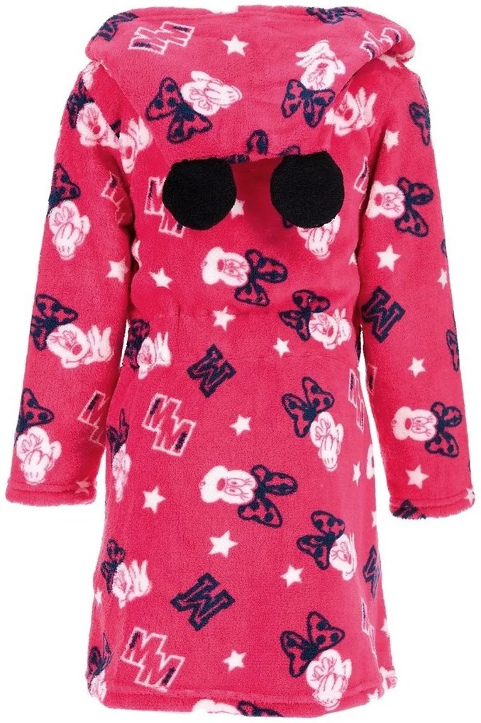 Detský / dievčenský coral fleece župan s kapucňou Minnie Mouse - Disney, EU 104 Ružová