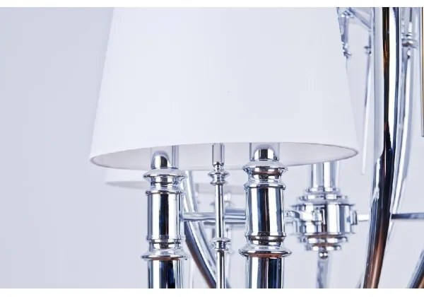 Azzardo AZ1389 - Luster na reťazi DIABLO 12xE14/11W/230V biela