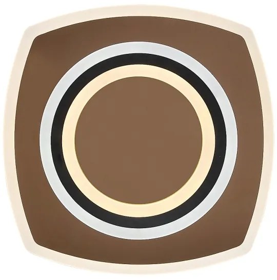 Rabalux 71317-LED Stmievané stropné svietidlo TANELI 60W/230V 3000/4000/6000K chróm/čierna s diaľkovým ovládačom