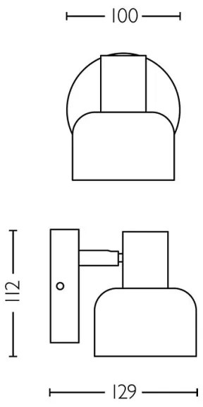 Philips - Bodové svietidlo SLEET 1xE14/25W/230V
