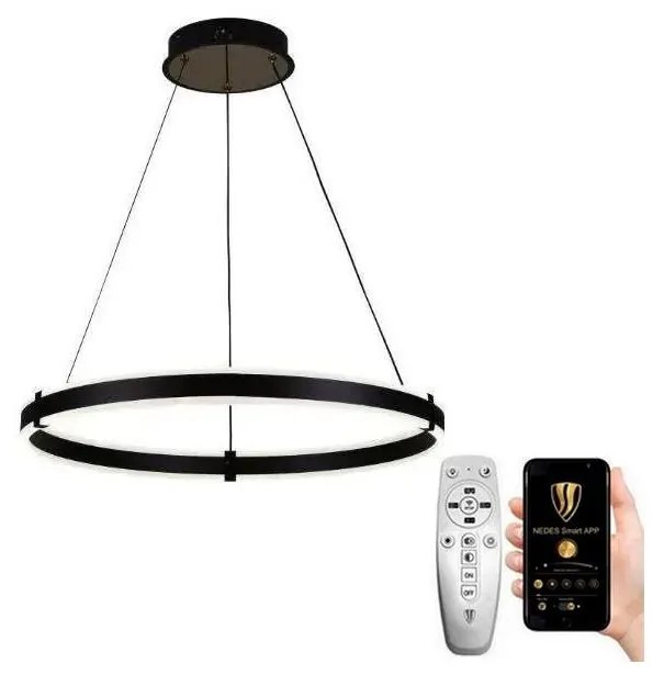 NEDES LED Stmievateľný luster na lanku LED/85W/230V 3000-6500K + diaľkové ovládanie ND3702