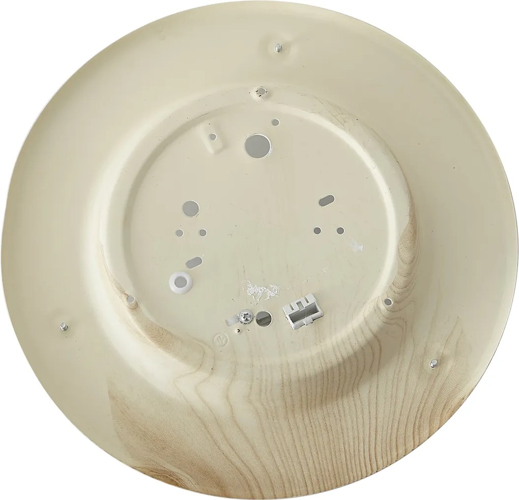 Klasické stropné svietidlo prírodné s bielym sklom - Mesiac