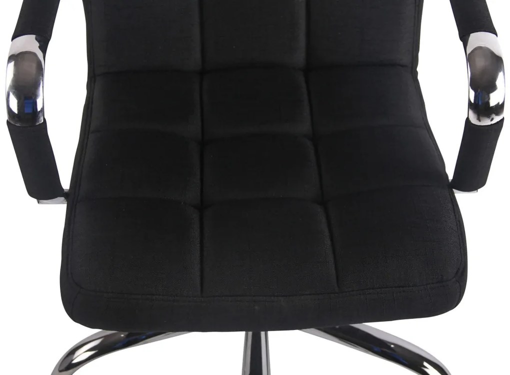 Kancelárska stolička Deli - látka - Čierna