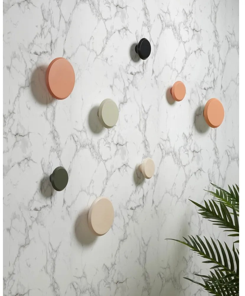 Sivozelené nástenné drevené háčiky v súprave 3 ks Nadua – Kave Home