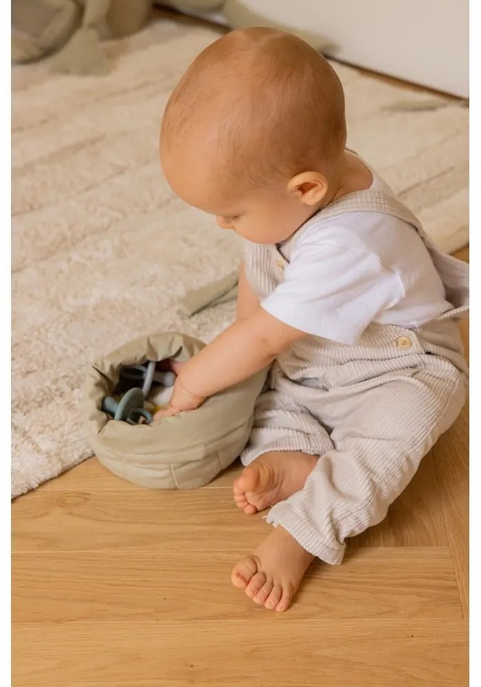 Svetlozelené látkové detské úložné boxy v súprave 2 ks ø 30x20 cm Bambie Olive – Lorena Canals