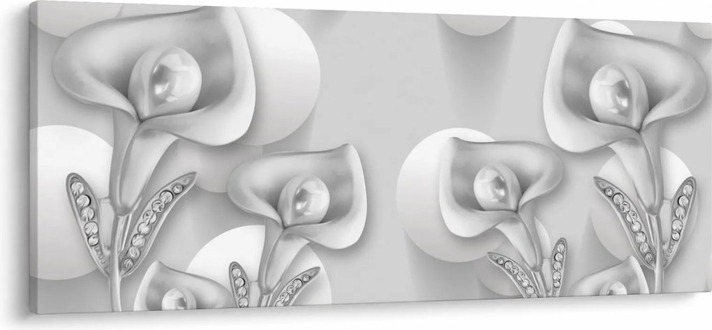 Obraz - Kvetinový dizajn (120x50 cm)