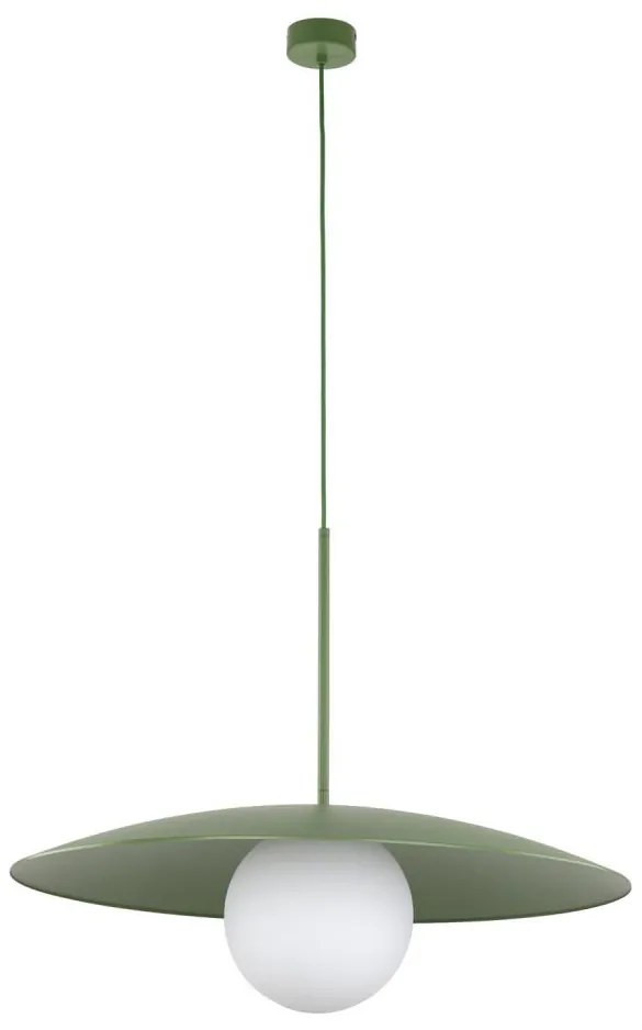 Luster na lanku SLATE 1xE27/15W/230V pr. 65 cm zelená