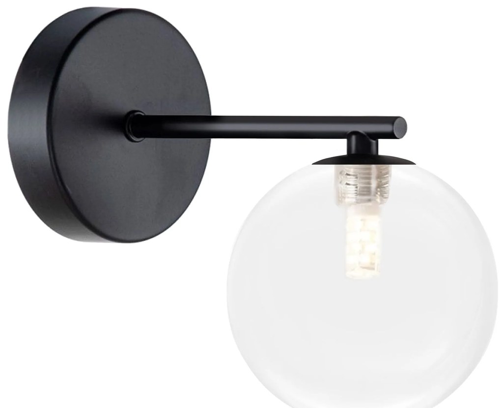 Nástenná lampa KINKIET STYLE XVI čierna