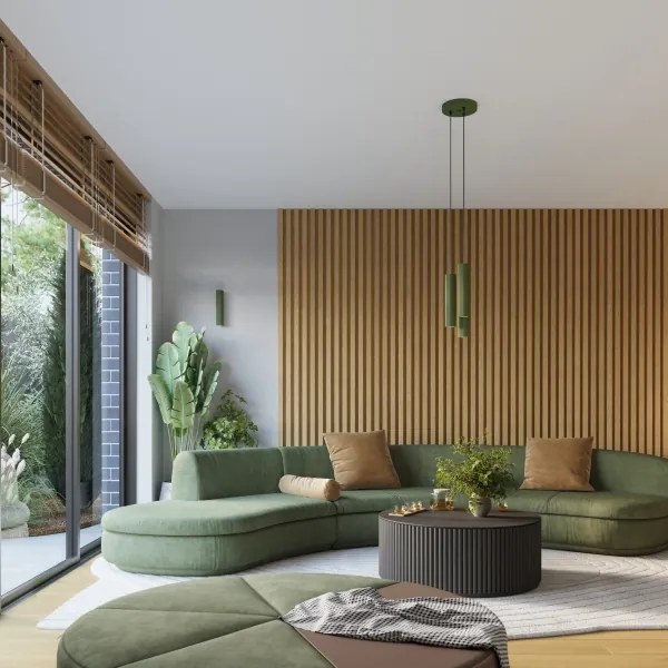 Sollux SL.1614 - Luster na lanku KARBON 3xGU10/10W/230V zelená