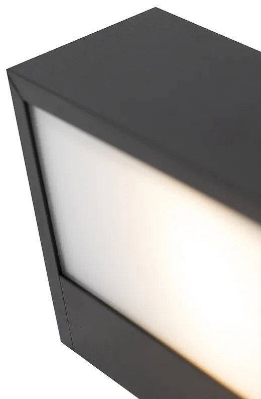 Dizajnová predĺžená nástenná lampa čierna 60 cm - Houx