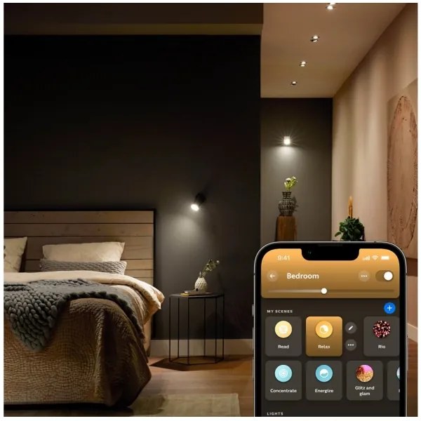 LED Stmievateľná žiarovka Philips Hue WA GU5,3/MR16/5,1W/12V 2200-6500K