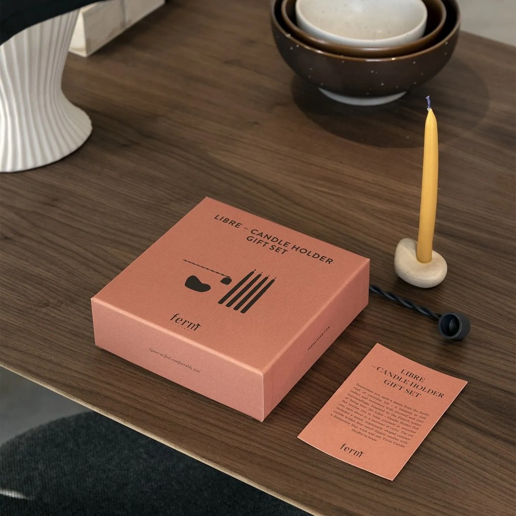 Svietnik Libre s hasiacim prístrojom a sviečkami 6 dielov