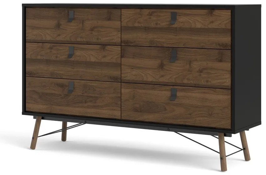 Tmavohnedá komoda Tvilum Ry, 150 x 95 cm