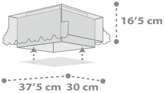 Dalber 63536 - Detské stropné svietidlo TRAIN 2xE27/60W/230V