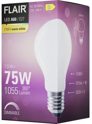 LED žiarovka FLAIR A60 E27/7,5W (75W) 1055lm 2700K